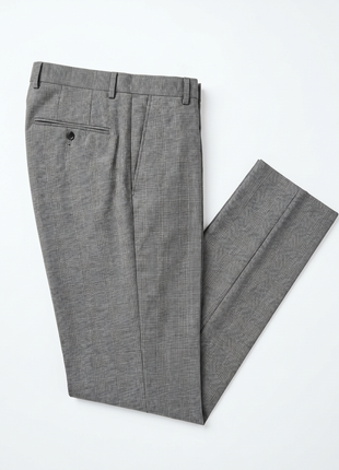 Hugo Boss Gray Glen Plaid Classic Fit Notch Lapel Wool 2-Button Suit 38S