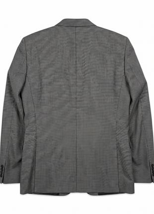 Hugo Boss Houndstooth Gray Slim Fit Notch Lapel Super 100's Wool 2-Button Suit 42S