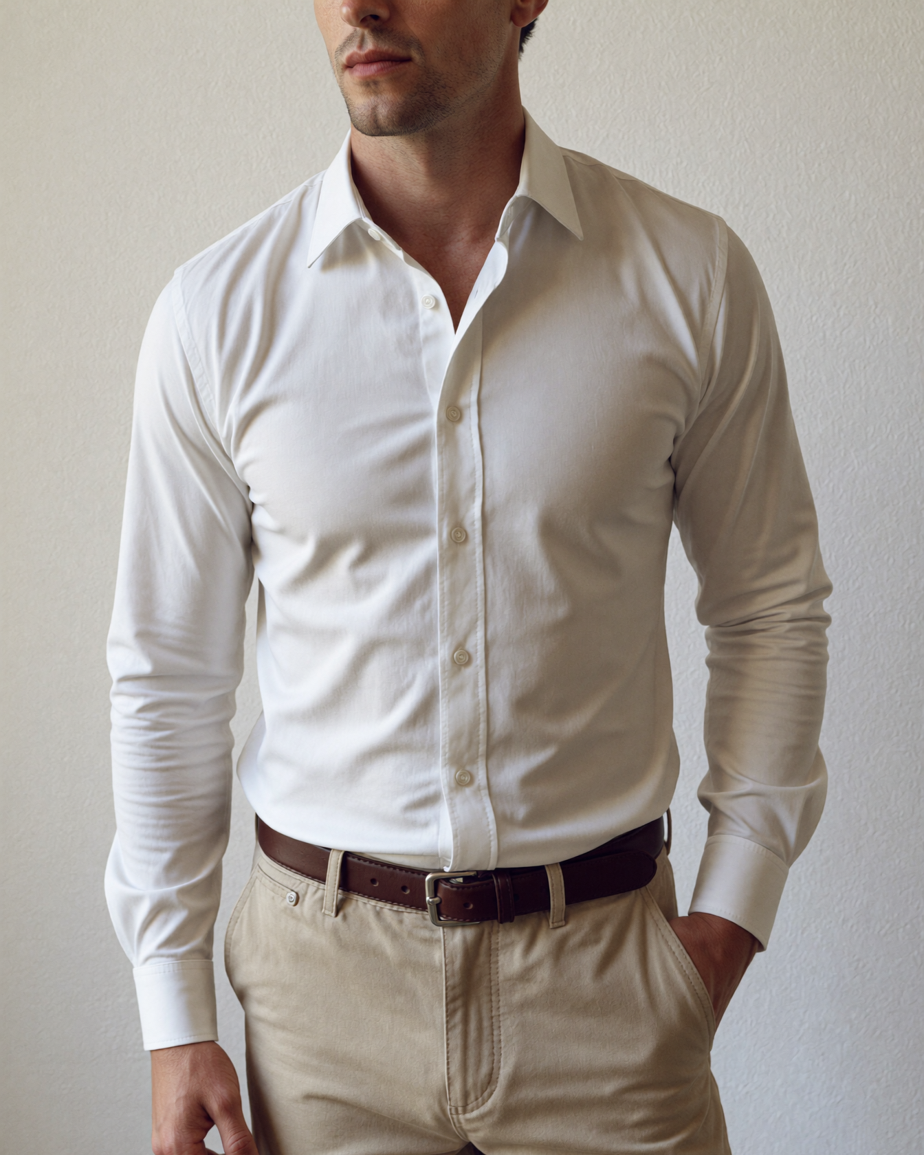 Shop Christopher Morris White French Cuff 100% Cotton Dress Shirt Shop Christopher Morris White French Cuff 100% Cotton Dress Shirt
