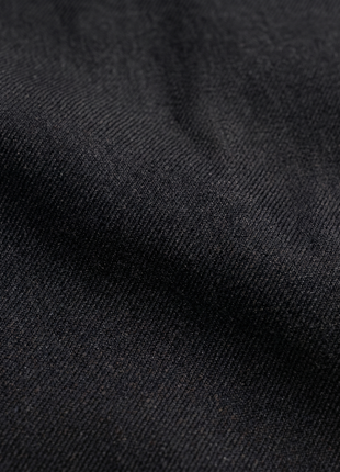 Ermenegildo Zegna Solid Black Satin Notch Lapel Slim Fit 1-Button Wool Tuxedo - 44L