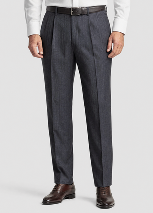 Sartoria Partenopea Mens Gray Stripe Notch Lapel Classic Fit 3-Button Wool Suit - 42R