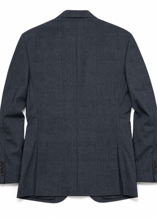 Polo Ralph Lauren Mens Charcoal Glen Plaid Notch Lapel Custom Fit 2-Button Stretch Wool Suit - 40L