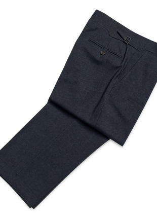 Polo Ralph Lauren Mens Charcoal Glen Plaid Notch Lapel Custom Fit 2-Button Stretch Wool Suit - 40L