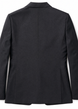 Mazara Mens Solid Black Slim Fit Double Breasted Wool Blend Suit