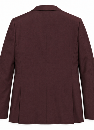 Tovaglia Mens Solid Dark Burgundy Classic Fit Peak Lapel Wool 3 Piece Suit