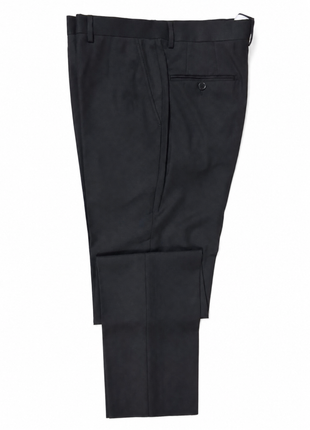 Tovaglia Slim Fit Peak Lapel Solid Black Wool Cashmere Blend Suit