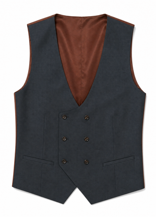 Tovaglia Mens Solid Dark Green Slim Fit Peak Lapel Wool 3 Piece Suit