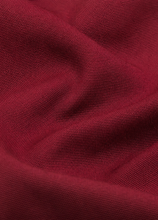Steven Land Solid Burgundy Contrast Spread Collar Classic Fit French Cuff Cotton Stretch Dress Shirt