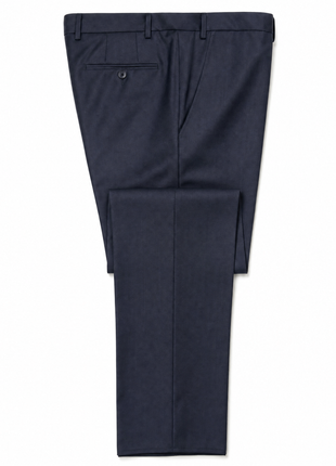 Pal Zileri Mens Solid Dark Blue Notch Lapel Slim Fit 2-button Wool Suit - 42R