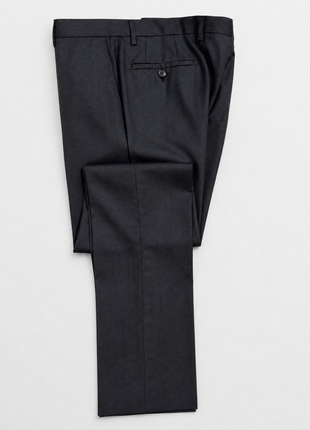 Versace Collection Mens Solid Black Peak Lapel Classic Fit 2-Button Wool Suit - 40R