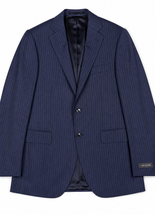 Pal Zileri Mens Navy Pinstripe Notch Lapel Classic Fit 2-button Wool Suit - 38S