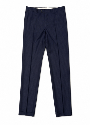 Pal Zileri Mens Navy Pinstripe Notch Lapel Classic Fit 2-button Wool Suit - 38S