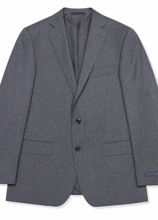 Pal Zileri Mens Gray Pinstripe Notch Lapel Classic Fit 2-button Wool Suit - 40R