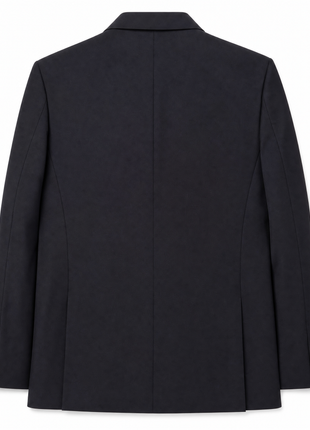 Versace 1969 Abbigliamento Sportivo SRL Mens Solid Black Notch Lapel Classic Fit 2-button Stretch Suit - 40R