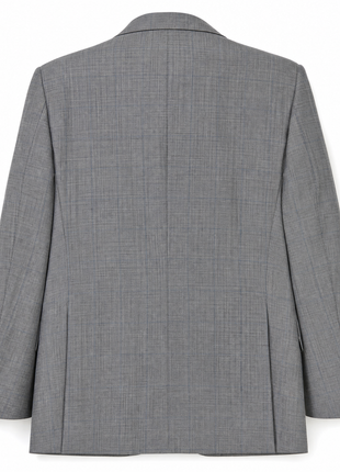 Sartoria Partenopea Mens Gray Windowpane Notch Lapel Classic Fit 3-Button Wool Mohair Silk Suit - 42L