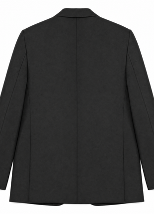 Burberry London Mens Solid Black Notch Lapel Slim Fit 2-Button Wool Suit - 42R