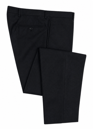 Burberry London Mens Solid Black Notch Lapel Slim Fit 2-Button Wool Suit - 42R