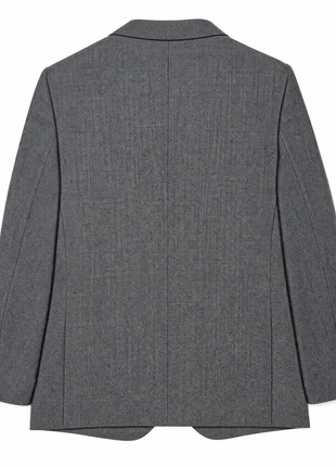 Sartoria Tosi Mens Gray Nailhead Weave Notch Lapel Classic Fit 2-Button Wool Suit - 48L