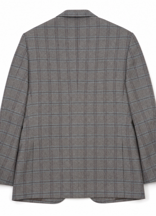 Luigi Baldo Brown with Plum Teal Windowpane Cashmere 2-Button Sport Coat 38R