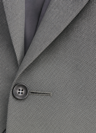 Sartoria Tosi Mens Gray Nailhead Weave Notch Lapel Classic Fit 2-Button Wool Suit - 48L