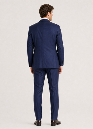 Roberto Cavalli Navy Pinstripe Notch Lapel Comfort fit 2-Button Wool Suit 42R
