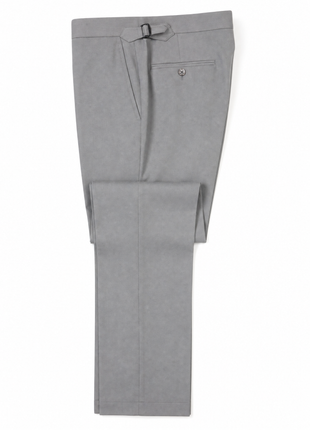 Ralph Lauren Purple Label Mens Solid Gray Peak Lapel Slim Fit Double-Breasted Wool Suit - 38R