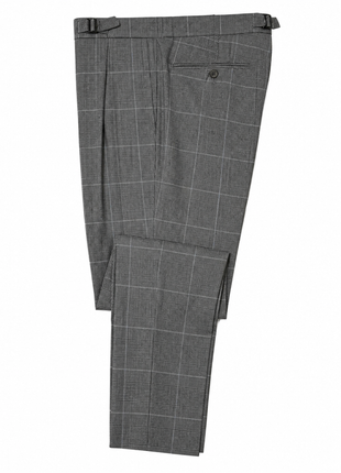 Ralph Lauren Purple Label Mens Gray Glen Plaid Notch Lapel Slim Fit 4-Button Wool Suit - 38L