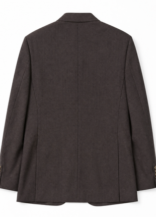 Porfidia Espresso Brown Twill Weave Classic Fit Wool Blend 2-Button Sport Coat 44L