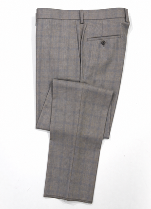 Michael Kors Gray Glen Plaid Notch Lapel Classic Fit 2-Button Wool Suit - 43R