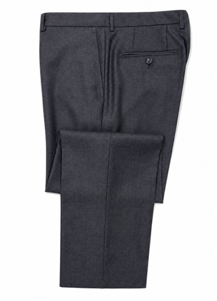 Luciano Bardelli Mens Charcoal Textured Notch Lapel Classic Fit 2-Button Wool Cashmere Suit - 42L
