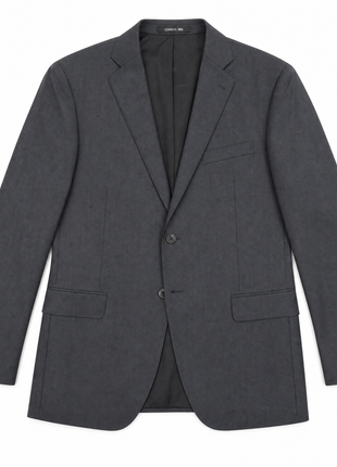 Cerruti 1881 Dark Gray Twill Weave 100% Wool Classic Fit 2-Button Suit 48R
