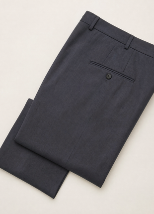 Cerruti 1881 Dark Gray Twill Weave 100% Wool Classic Fit 2-Button Suit 48R