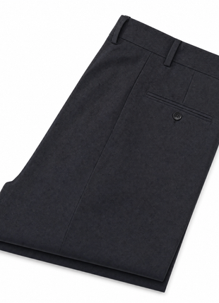 Cerruti 1881 Charcoal Black Twill Weave 100% Wool Classic Fit 2- Button Suit 48R