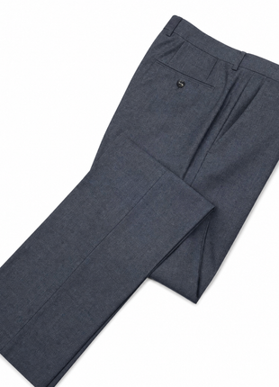Napoli Charcoal Textured Notch Lapel Classic Fit 2-Button Wool Cashmere Suit - 40R
