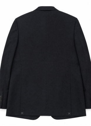 Canali Charcoal Black Flannel Wool Cashmere Blend Classic Fit 3-Buttons Sport Coat 52R