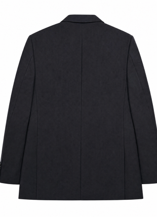 Napoli Black Tonal Stripe Peak Lapel Classic Fit 2-Button Wool Suit - 44L