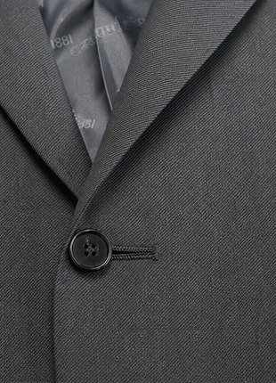 Cerruti 1881 Solid Gray Notch Lapel Classic Fit 2-Button Wool Suit - 48R