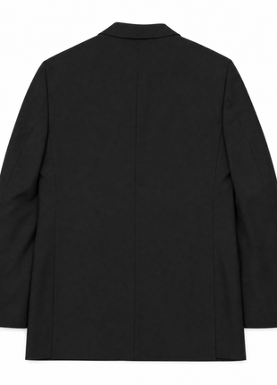 Sartoria Mazara Solid Black Classic Fit Notch Lapel Wrinkle Resistant 2-Button Wool Suit - The Suit Depot