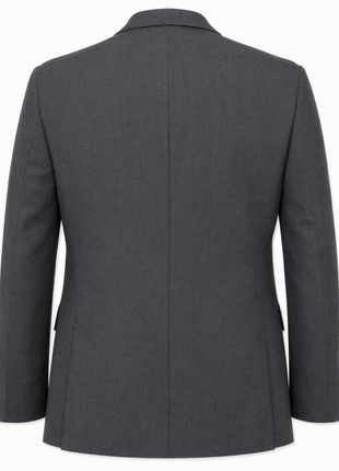 Hickey Freeman Traveler Gray Textured Notch Lapel Classic Fit 2-Button Worsted Wool Suit - 38S