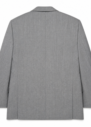 Oxxford Clothes Gray Birdseye Notch Lapel Classic Fit 2-Button Wool Suit - 48R