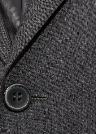 Roberto Cavalli Class Gray Twill Weave Notch Lapel Classic Fit 2-Button Wool Blend Suit - 36R