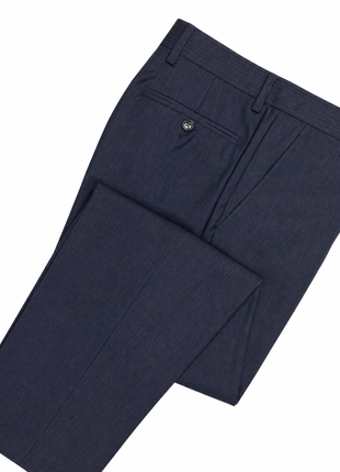 Yves Saint Laurent Navy Blue Pinstripe Notch Lapel Classic Fit 2-Button Wool Suit - 40L