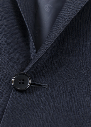 The Suit Lady Navy Twill Notch Lapel Classic Fit 2-Button Tallia di Delfino Wool Suit - 42R