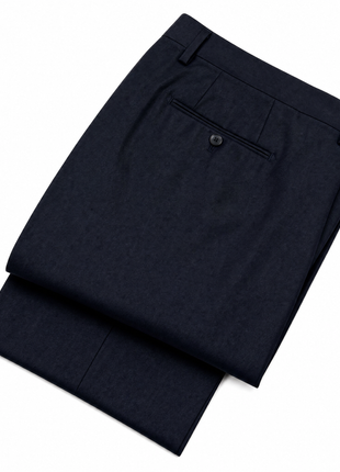 The Suit Lady Navy Twill Notch Lapel Classic Fit 2-Button Tallia di Delfino Wool Suit - 42R