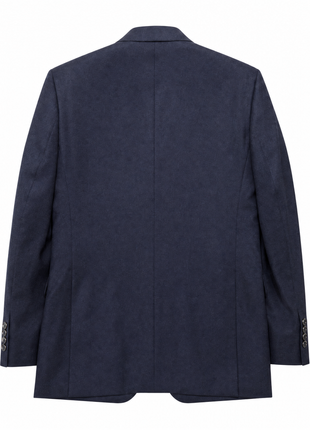 Valentino Roma Dark Navy Fleece Notch Lapel Classic Fit 3-Button Pleated Pants Wool Suit - 44R