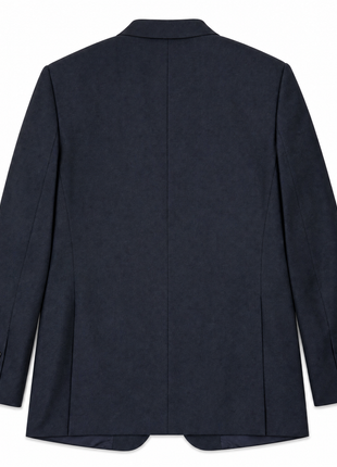 Napoli Navy Blue Twill Weave Wool Cashmere Classic Fit 2-Button Suit 42R