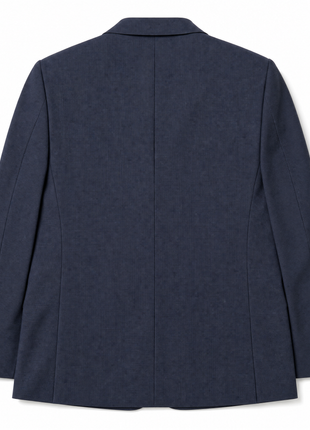 Michael Kors Navy Micro Check Notch Lapel Classic Fit 2-Button Wool Blend Suit - 42S