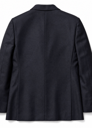Napoli Solid Black Satin Peak Lapel Classic Fit 1-Button Tuxedo - 48R