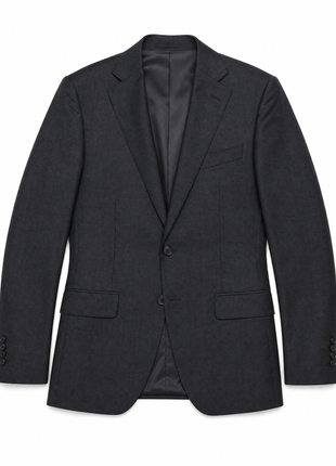 Tovaglia Black Tonal Plaid Half-Canvassed Slim Fit Notch Lapels 100% Wool Suit