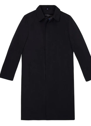 Hart Schaffner Marx Black Single Breasted Full Length Hooded Raincoat